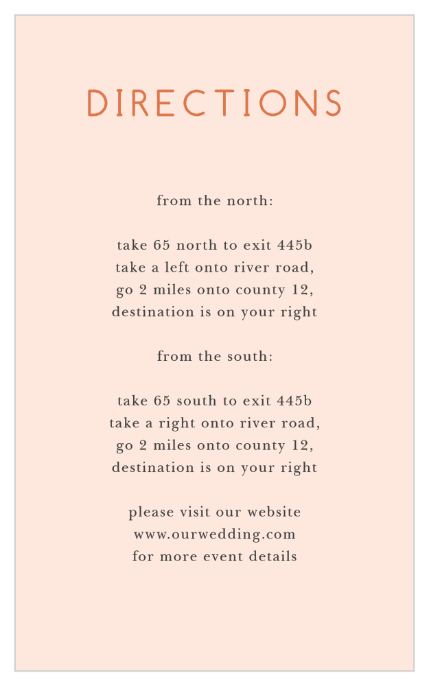 Spring Blush Direction Cards