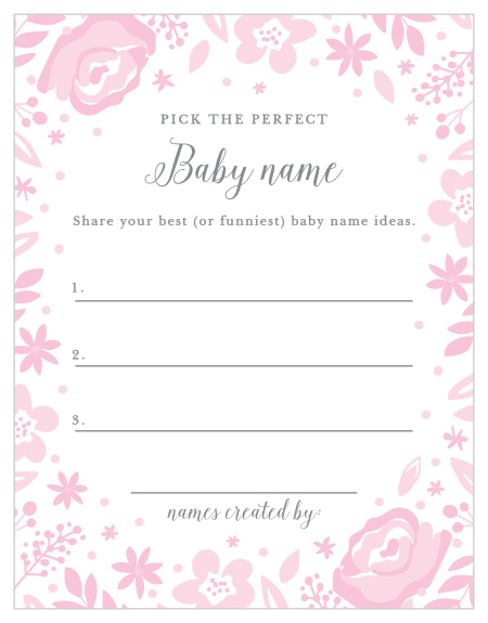 Take notes from the crowd with our gorgeous Baby Blooms Baby Name Contest, their suggestions becoming your new top ten or going straight into the “never use” pile.