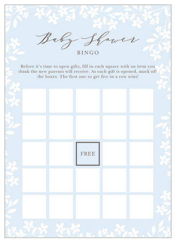 Keep the magic and surprise alive with our Flower Garden Baby Shower Bingo.