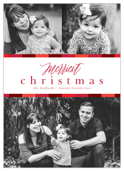 Our Classic Ribbon Christmas Cards have a nostalgic style that makes your photos look timeless.