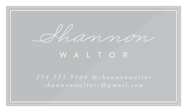 Our Outlined Script Clear Business Cards are designed to modern and minimalistic.