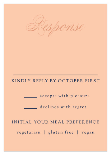 Our Indian Paisley Response Cards are a perfect way for you and your potential guests to communicate.