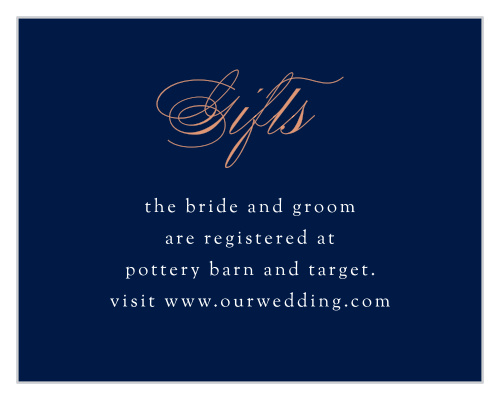 Our Indian Paisley Registry Cards are a perfect way to help your loved ones know how to support you.