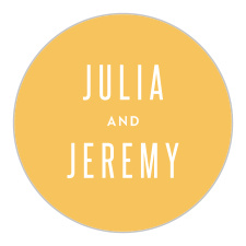 Bohemian Beach Wedding Stickers are perfect for decorating stationery, sealing envelopes, and as little mementos of your big day! With a bright yarrow background and your names in a refreshingly modern white print, you can use these stickers for any and every aspect of your wedding decoration.