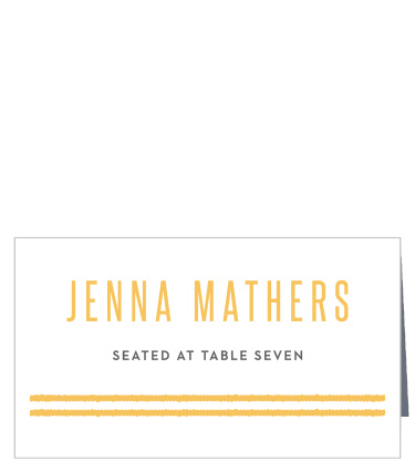 Use the bright golden-yellow prints of our Bohemian Beach Place Cards to guide your guests to their seats. Featuring a simple design that is both unrelentingly classic and refreshingly modern, you can be sure that your guests will be drawn immediately to wherever you need them to be.