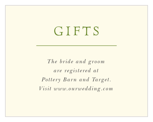 Our Celtic Knot Registry Cards are a perfectly simple way to help your loved ones know how to support you.