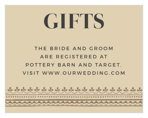 Detail the items you need and want most with our stylishly antiquated Vintage Admission Registry Cards.