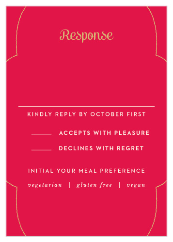 Make sure you know exactly who is going to be able to make it to your big celebration with our Indian Sunset Response Cards.