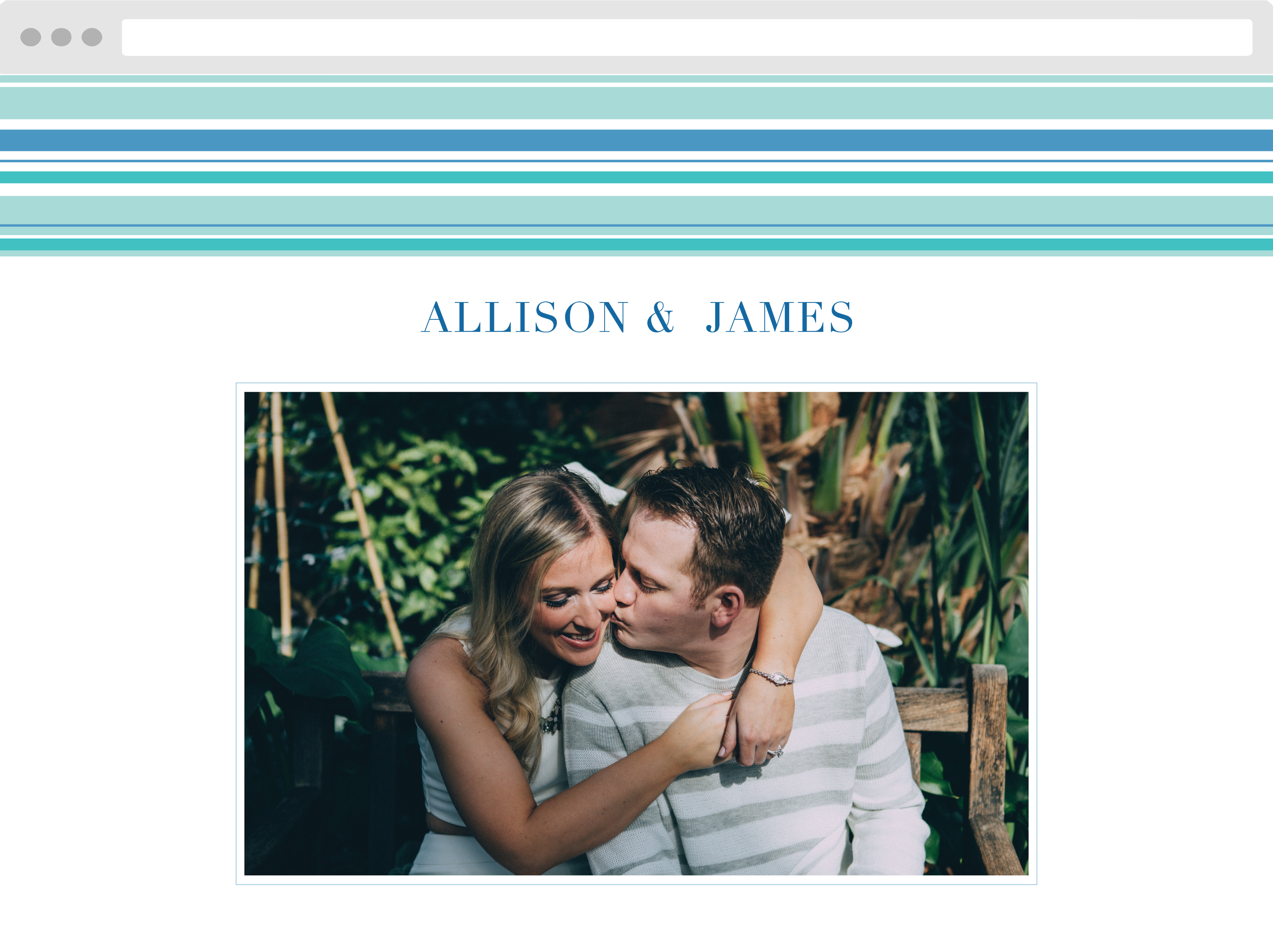 Beach Blanket Wedding Website