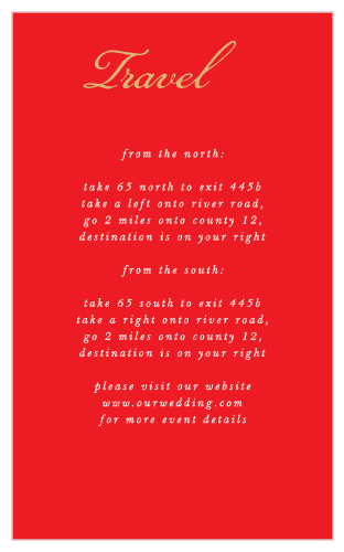 Our India Ombre Direction Cards are a perfect way to keep your guests from getting lost. 