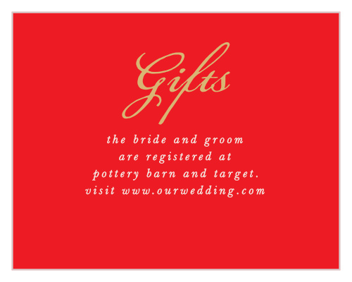 Our India Ombre Registry Cards are a perfect way to help your loved ones know how to support you.