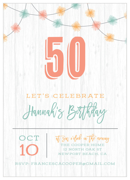 Is it almost time to celebrate that special milestone in you or your loved one's life? Our Rustic Bunting Milestone Birthday Party Invitations are here to spread the word!