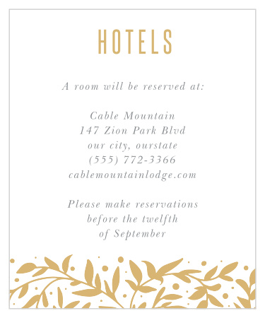 Our Medieval Library Accommodation Cards will have your guests beaming with delight.