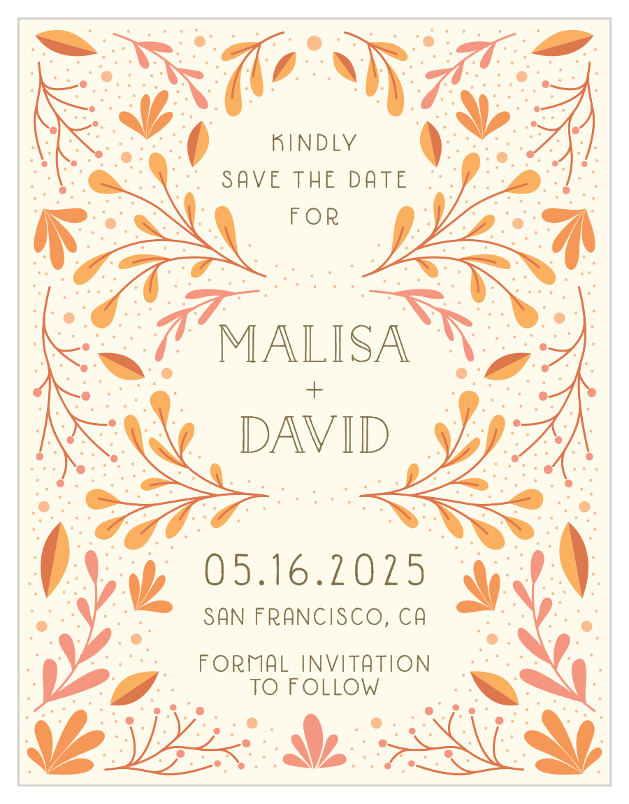 Rustic Fall Save the Date Cards