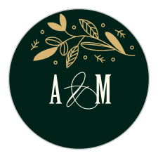 Decorate every corner, crevice, and card with the stunning design of our Autumn Forest Wedding Stickers.