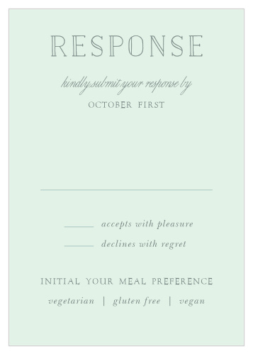 Our Cinderella Story Response Cards ensure you're as prepared as you can be for your wedding night. 