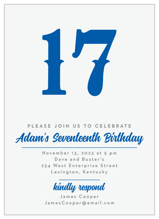 Our Big Year Milestone Birthday Party Invitations are the way to get your guests excited for your biggest year yet!