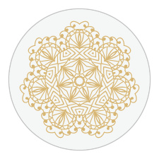The design of our Golden Lace Wedding Stickers puts the focus on the details.