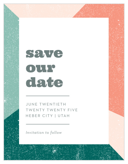 Modern Minimalist Save-the-Date Magnets are an unforgettable reminder of your wedding day. 