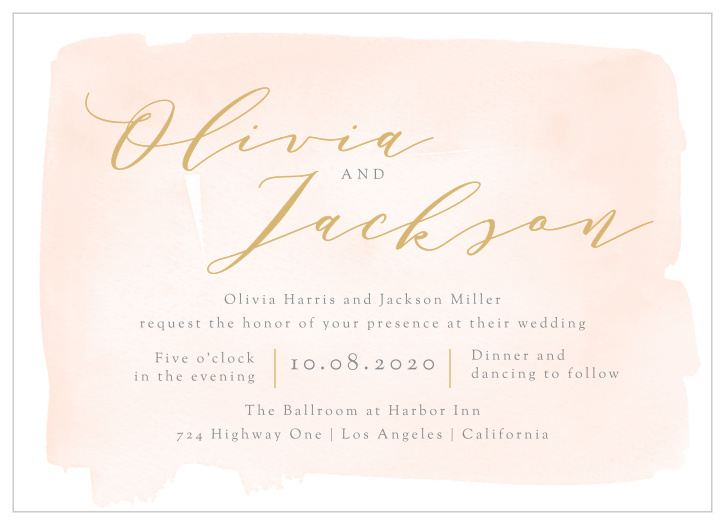 Our irresistibly chic Simple Romance Wedding Invitations are the perfect way to gather your friends and family together for one of the biggest days of your life.