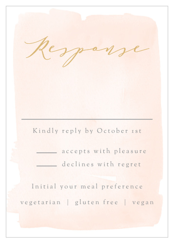 Tally up every guest and their individualized needs with our gorgeous Simple Romance Response Cards.