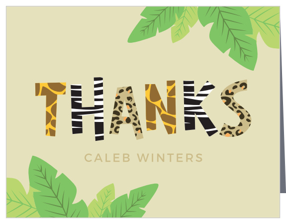 These adorable Zoo Animals Children's Birthday Party Thank You Cards are a fun way thank your guests for celebrating with you and remind them of the awesome time they had partying with you.