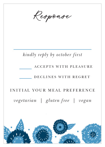 Our Mexico Fiesta Response Cards are a beautiful way for your guests to let you know if they'll be able to make it to your big day!