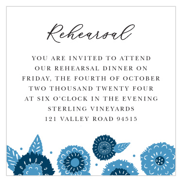 Ensure all the right people make it to your rehearsal dinner with our Mexico Fiesta Rehearsal Cards!