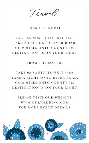 Our Mexico Fiesta Direction Cards make it easy for all your guests to get from point A to point B.