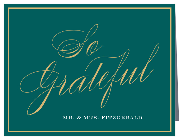 Let your guests know how much their presence at your wedding meant to you with our Irish Cross Wedding Thank You Cards!