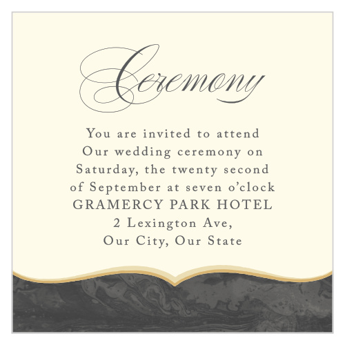 Send out our Dark Fairytale Ceremony Cards to everyone who you would like to see at your intimate gathering!