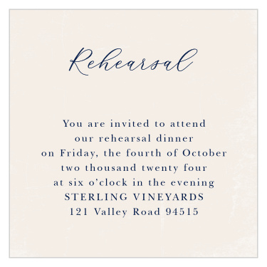 Rehearsal dinners an important party of any wedding, so get ready for yours with our Moody Calligraphy Rehearsal Cards! 