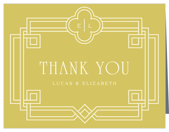 Our Irish Deco Wedding Thank You Cards are a perfectly gorgeous way to thank your loved ones and supporters.