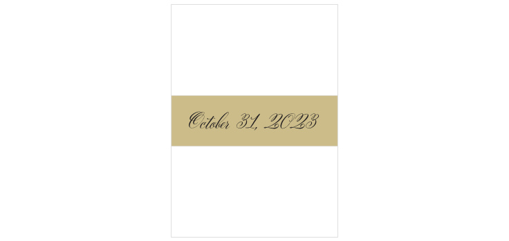 Gothic Script Wedding Belly Bands