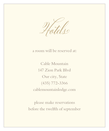 Help your loved ones find a hotel to stay at with our Vines & Leaves Accommodation Cards!  