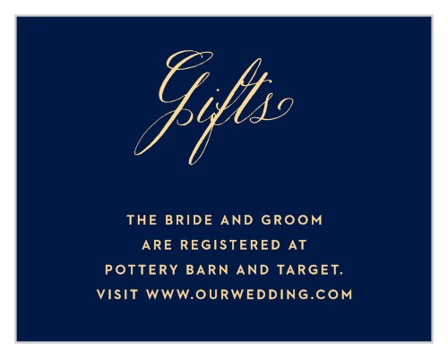 Great gifts help you and your partner embark on your new life together with everything you need, so show everyone where you're registered with the Unique Botanicals Registry Cards!