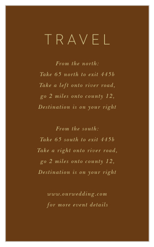 Guide your friends and family to the venue of your dreams with our seasonal Fall Leaves Direction Cards.