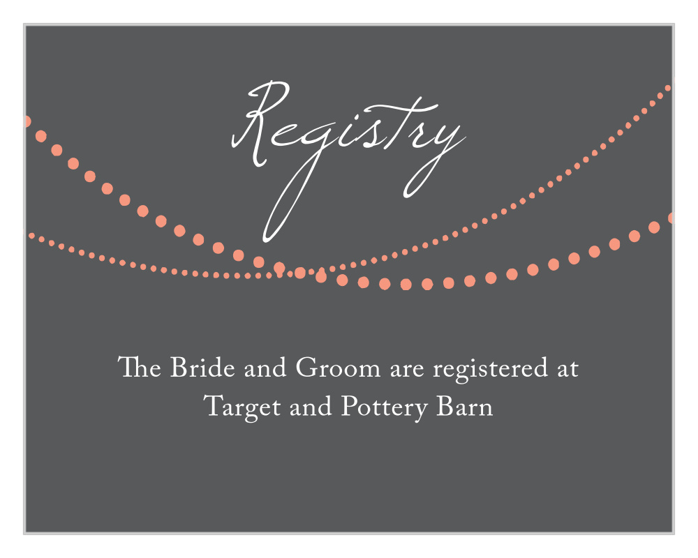 String Lights Registry Cards