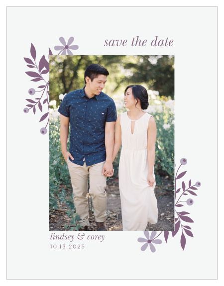 Our Monochromatic Save-the-Date Magnets are simple, yet stunning!