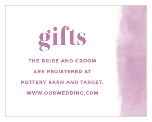 Our Fresh Paint Registry Cards are an incredible way to tell your loved ones where to search for the perfect wedding gift.