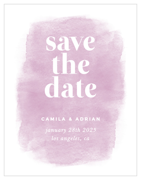 Make sure that your friends and family know about your special day with our Fresh Paint Save-the-Date Magnets.