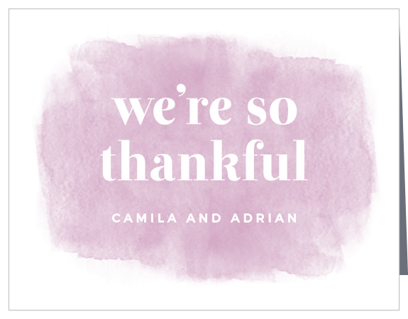 With our Fresh Paint Wedding Thank You Cards you can let your family and friends know that you appreciate their support and help on your wedding day.