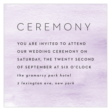 Your rehearsal is a hugely important part of your wedding, and our Simple Brushstroke Rehearsal Cards can help ensure that it goes off without a hitch!