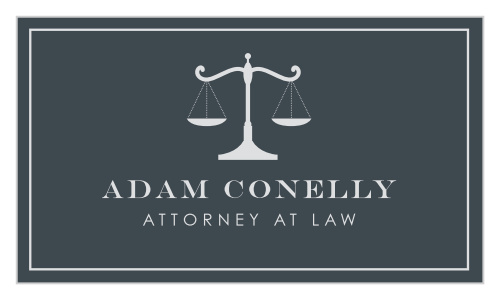 Tip the scales in favor of your own business with the clean look of our Scales of Justice Business Cards. Your own name is spelled out in elegant typography through the center of the card, a striking pseudo-silver against the onyx-colored background. Your title underlines each letter, while the classic illustration of a set of scales hovers just above.