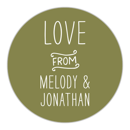 Rustic Union Wedding Stickers