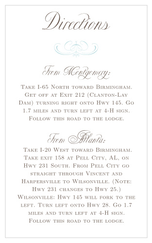 A perfect match for our Flourish Charm Wedding invitation.