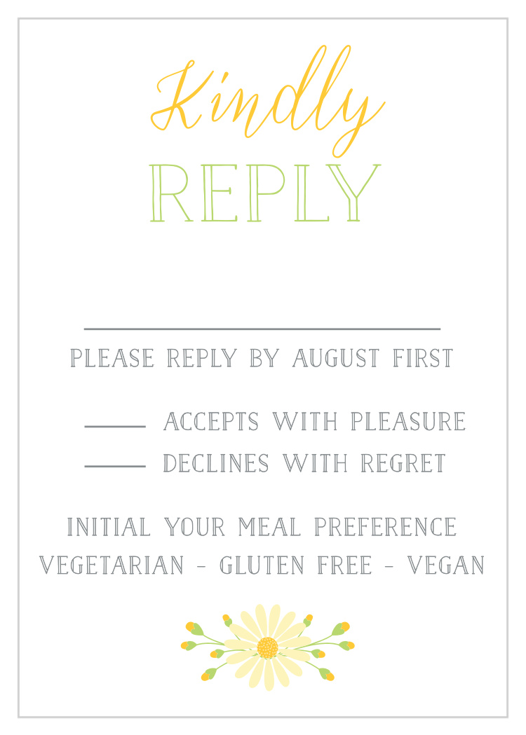 Daisy Frame Response Cards