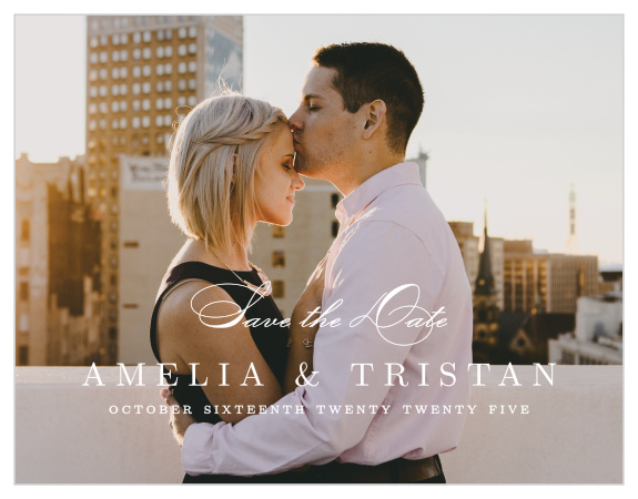 Ensure your guests make time for your special day with our Lilac Wildflowers Save-the-Date Magnets!