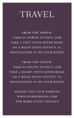 Our Marsala Blooms Direction Cards are a perfect way to keep your guests from getting lost.