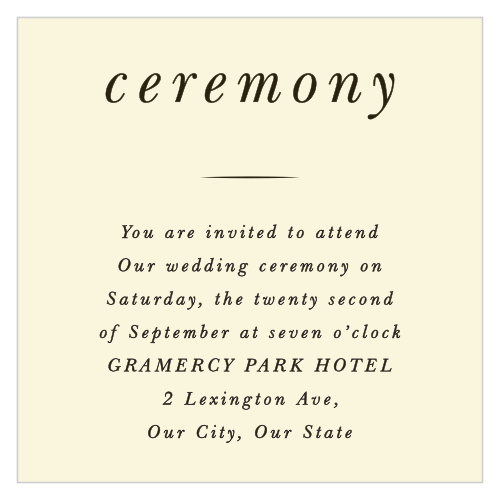 Our Pressed Leaf Ceremony Cards are simple and beautiful!
